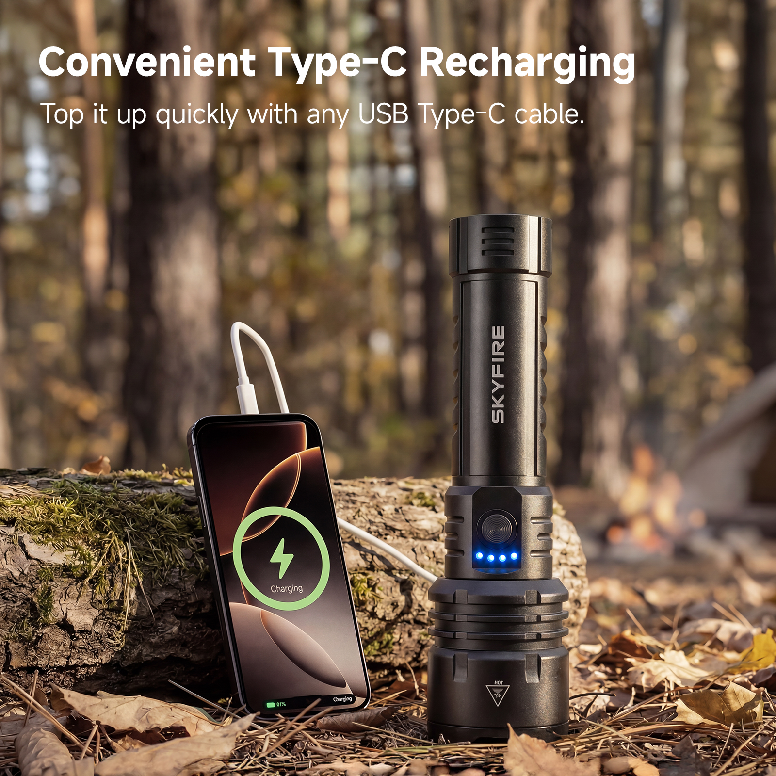 SkyFire 1376 Upgraded High-Power Flashlight