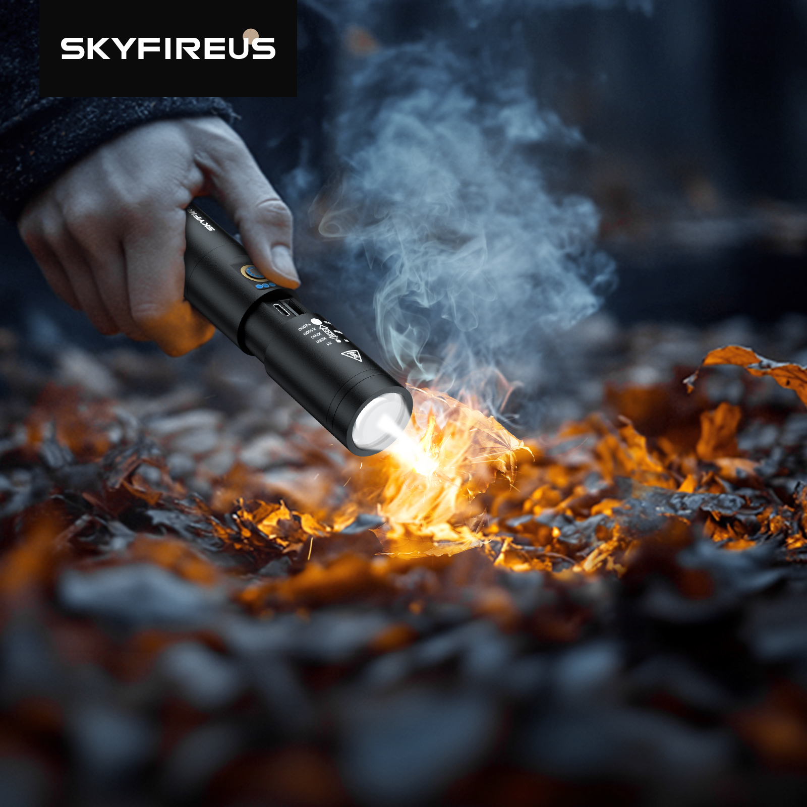 SKYFIRE 1353  FLASHLIGHT丨Portable & Fire-Starting