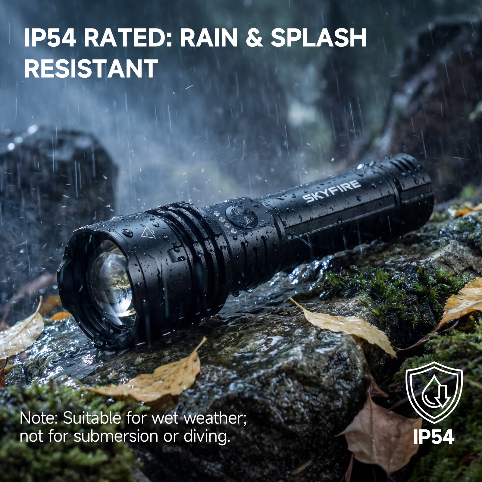 SkyFire 1376 Upgraded High-Power Flashlight