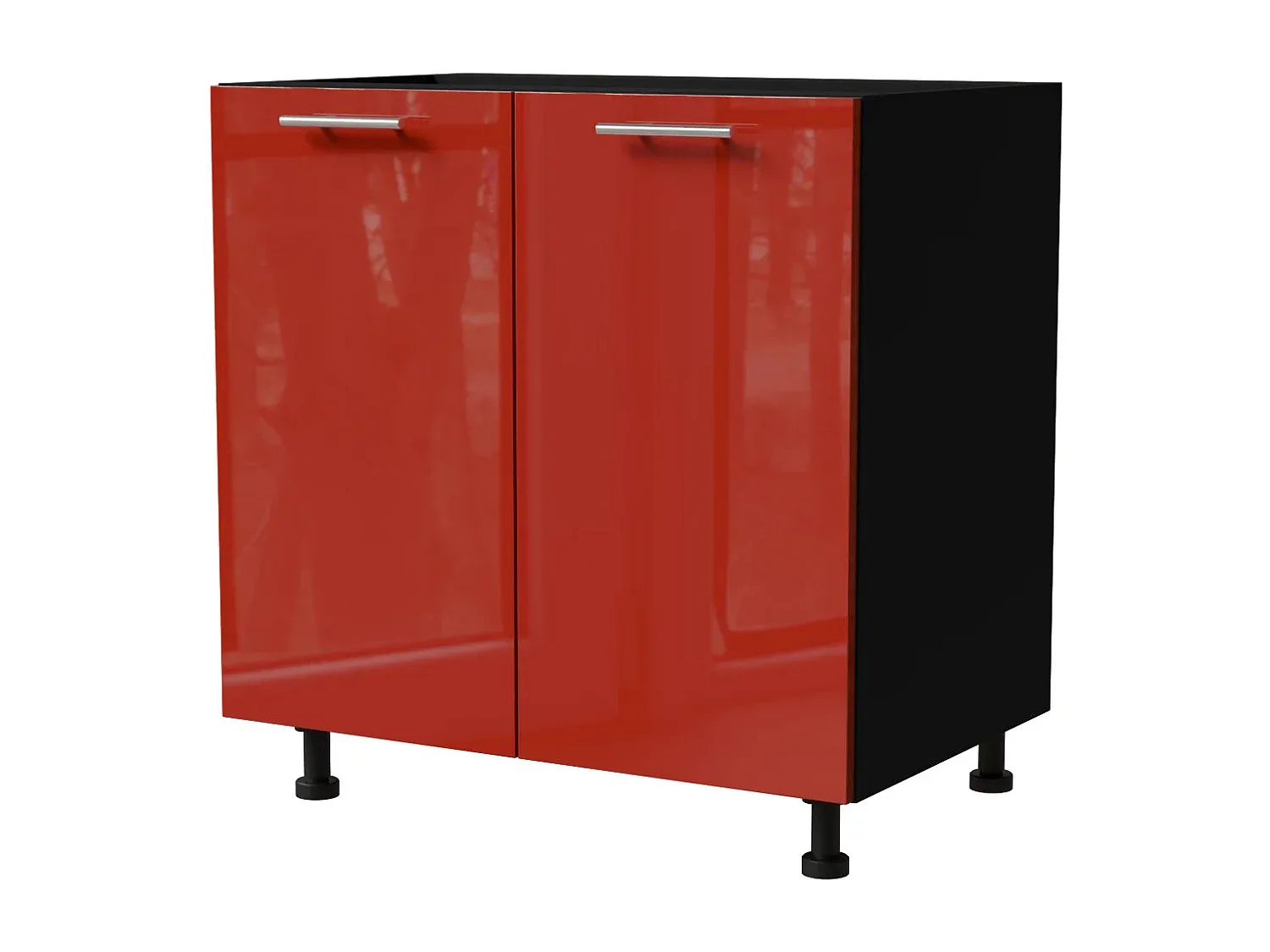 Moderner Unterschrank in Weiß, 80x50x82 cm-Livavine