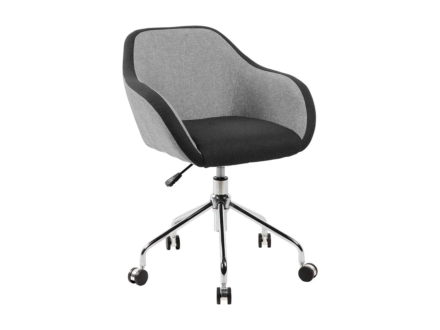 Ergonomischer Schreibtischstuhl, Höhenverstellbar, Grau/Schwarz-Livavine