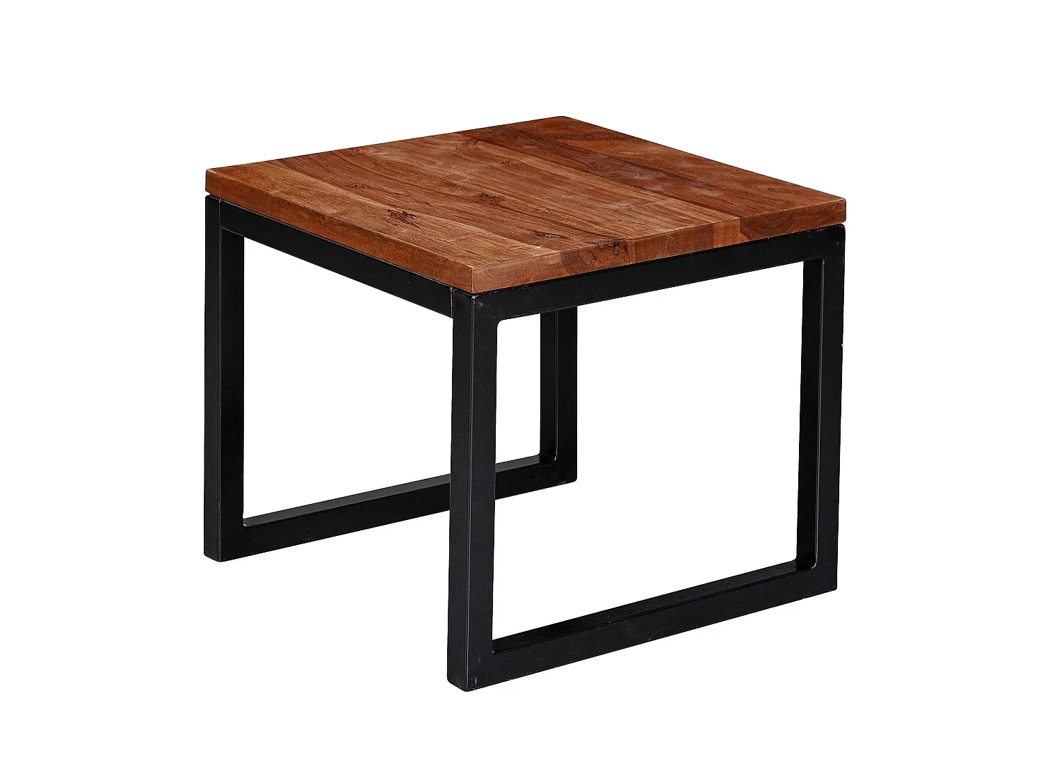Massivholz Beistelltisch für Wohnzimmer, 45x40x45 cm-Livavine