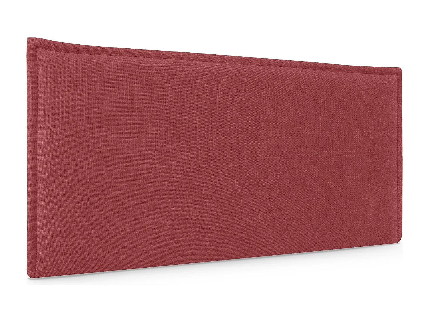 Leinen Kopfteil mit Paspelierung in Rot, 80x50 cm-Livavine