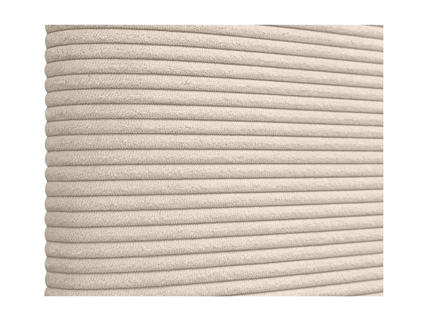 Gepolstertes Kopfteil aus glattem Cordstoff 160x105 cm in Blau-Livavine