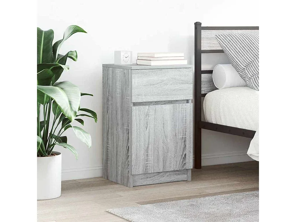 Moderne Nachttische im Sonoma-Eiche Design, 2er-Set-Livavine