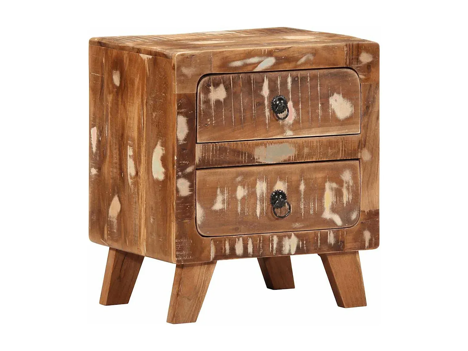 Vintage Stil Beistelltisch aus Massivholz-Livavine