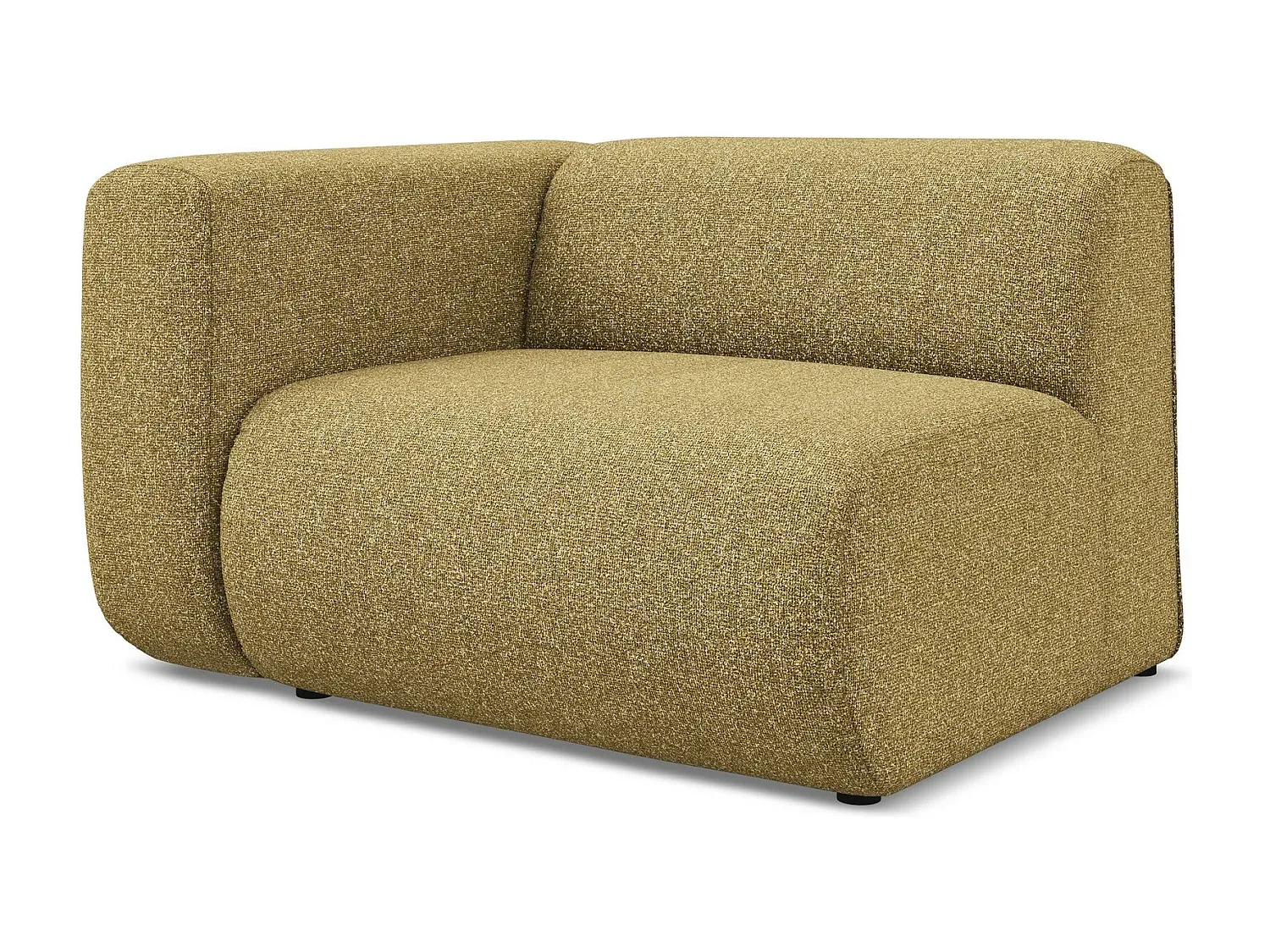 Modulares Ecksofa mit linker Armlehne in Senfgelb-Livavine