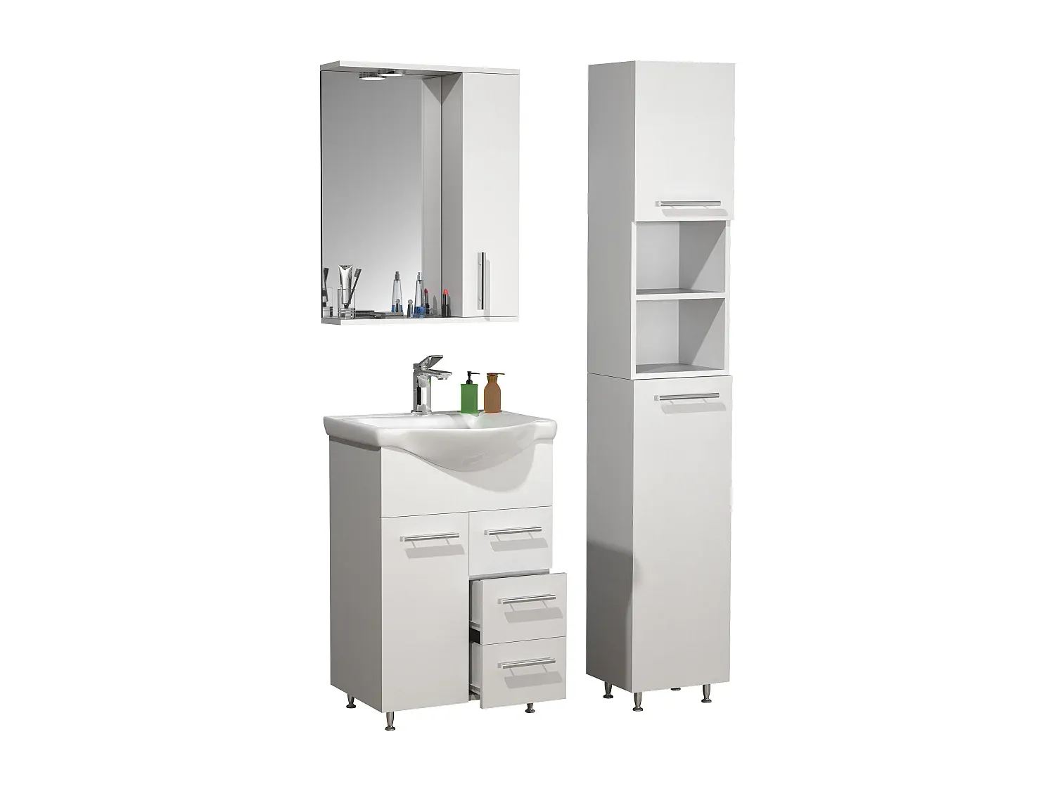 Moderner 4-teilig Waschtisch-Set für Badezimmer-Livavine