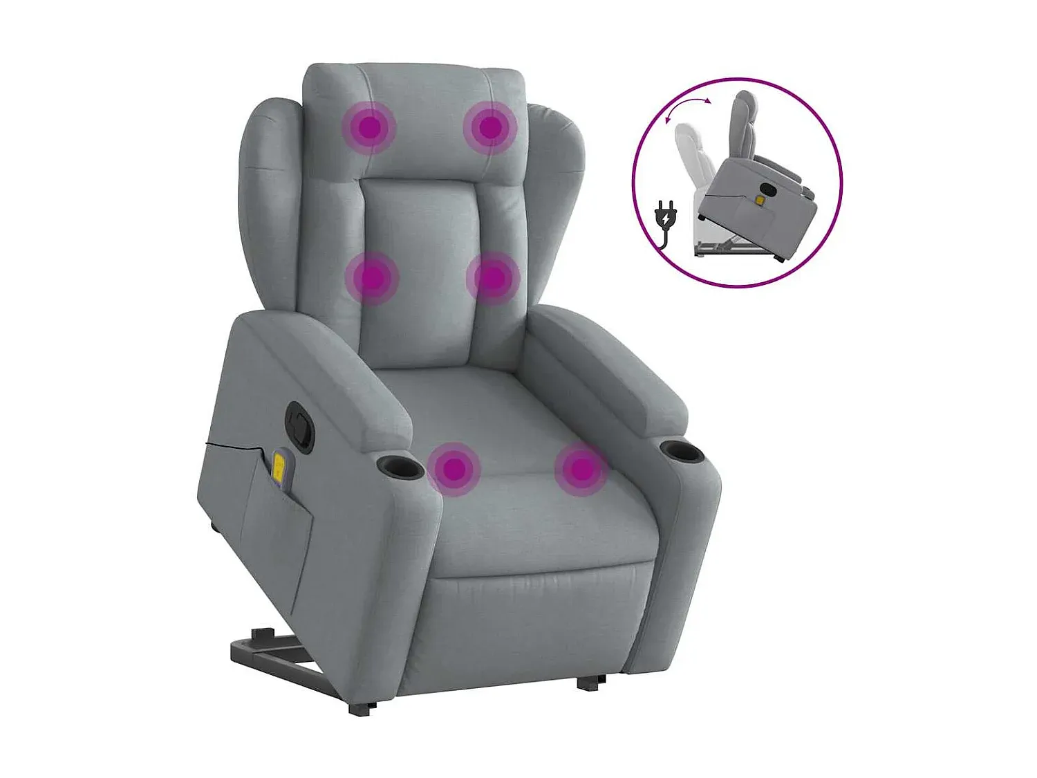 Elektrisch verstellbarer Massagesessel mit Relaxfunktion-Livavine