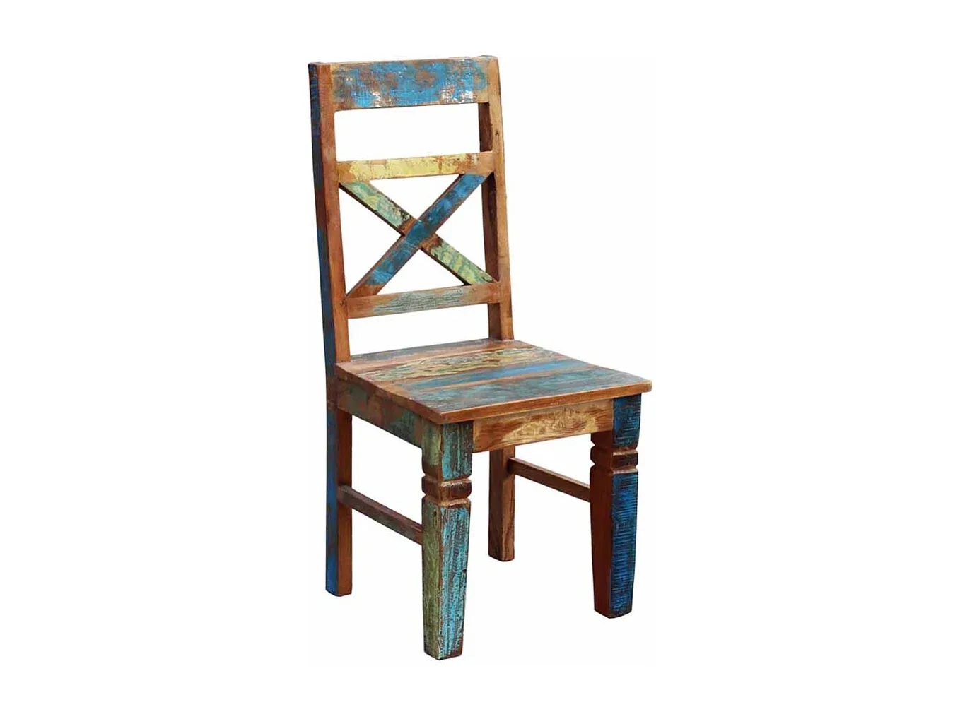 Esszimmerstühle im Shabby-Chic-Stil, 2er-Set, Mehrfarbig-Livavine