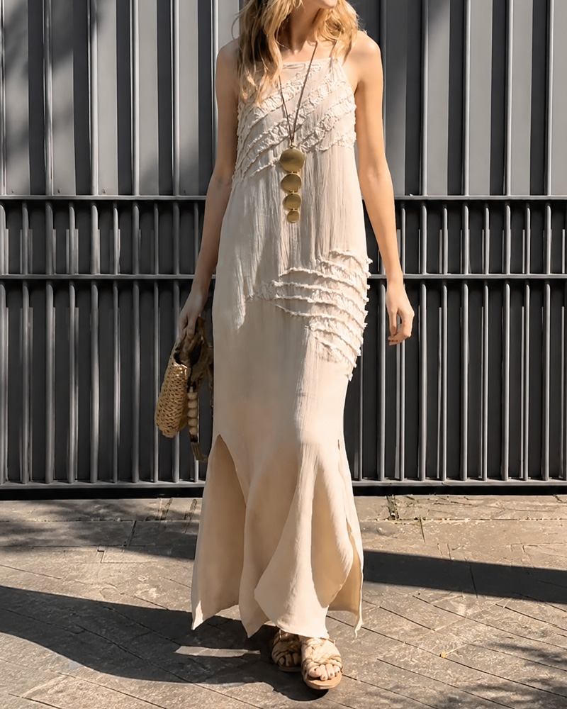 Women's Spring and Summer Fashion Linen Dress
