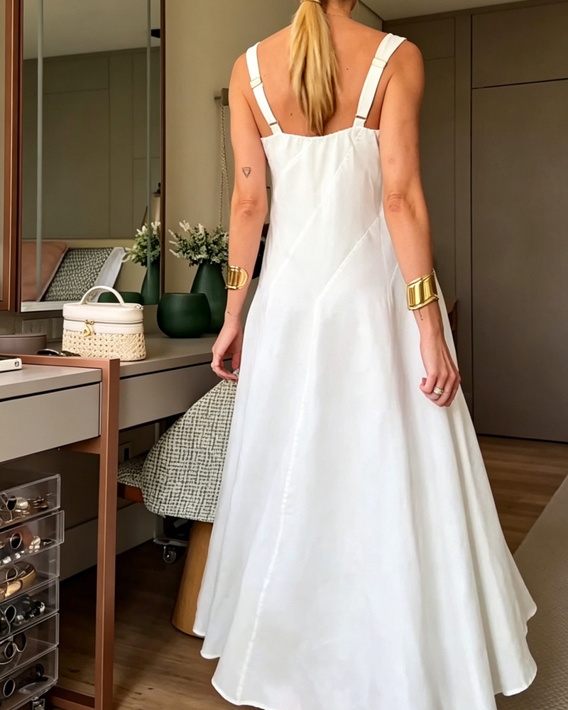 Women's Spring and Summer Fashionable and Comfortable Linen Dress