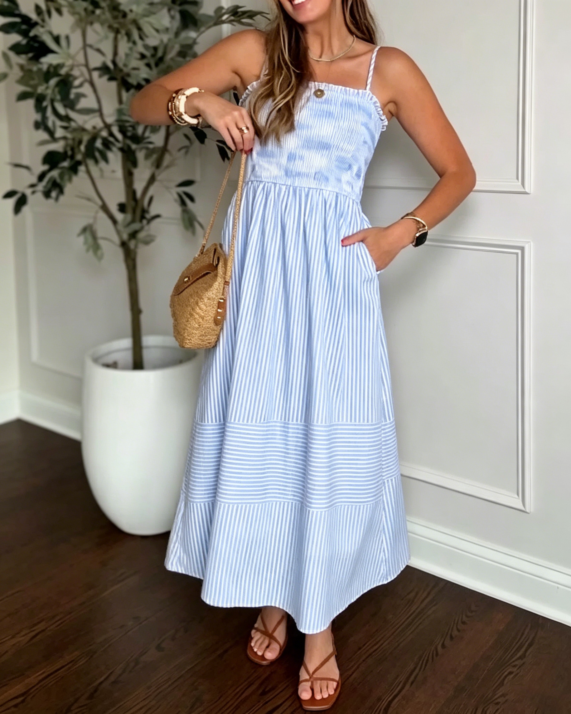 Women's Patchwork Slip Dress