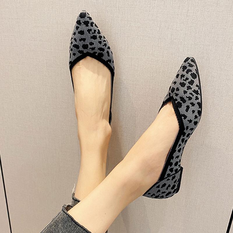 Fly Weaving Shallow Mouth Flat Women's Shoes