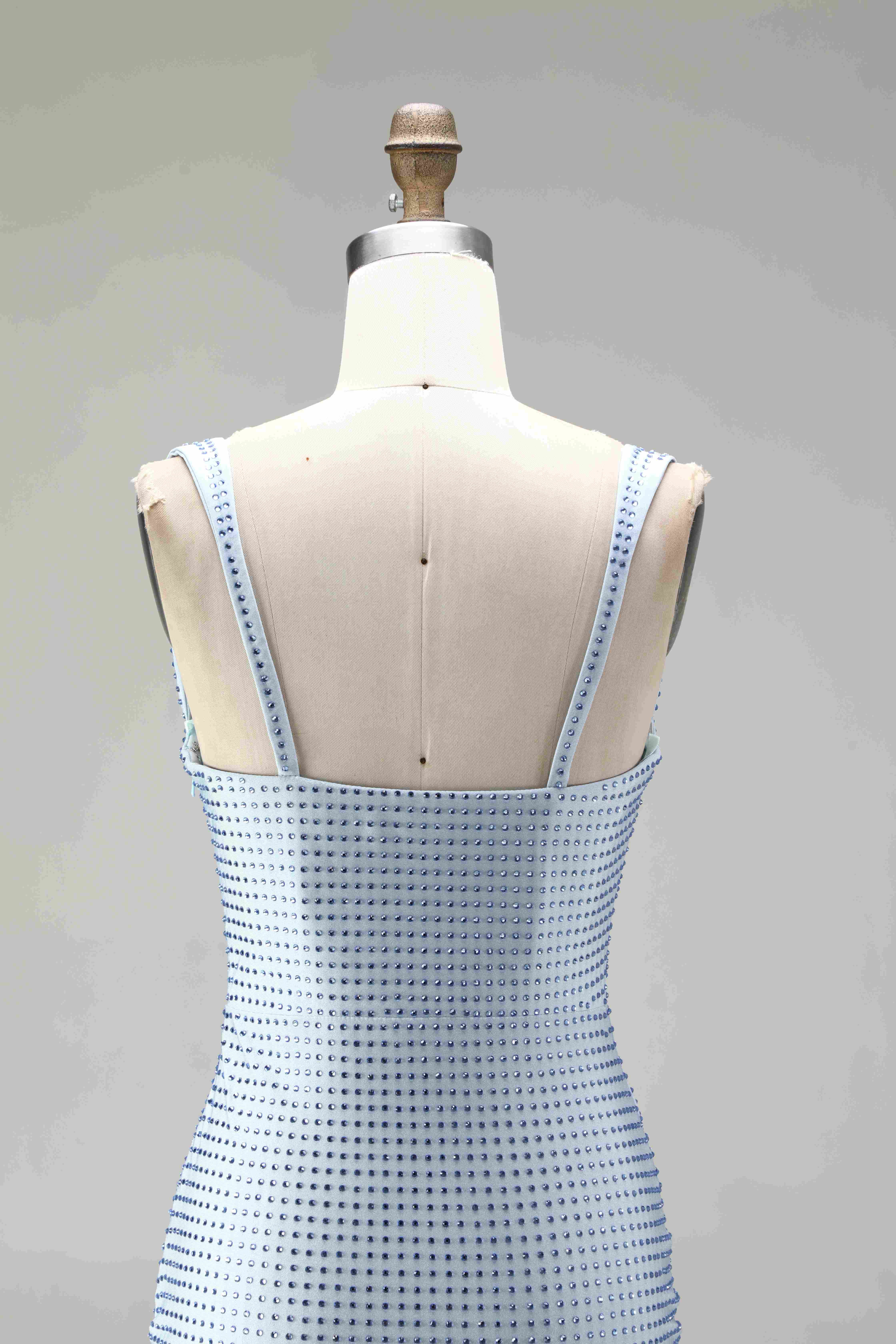SKU - 608S02LF0033 Blue Thick Straps Short Homecoming Dress