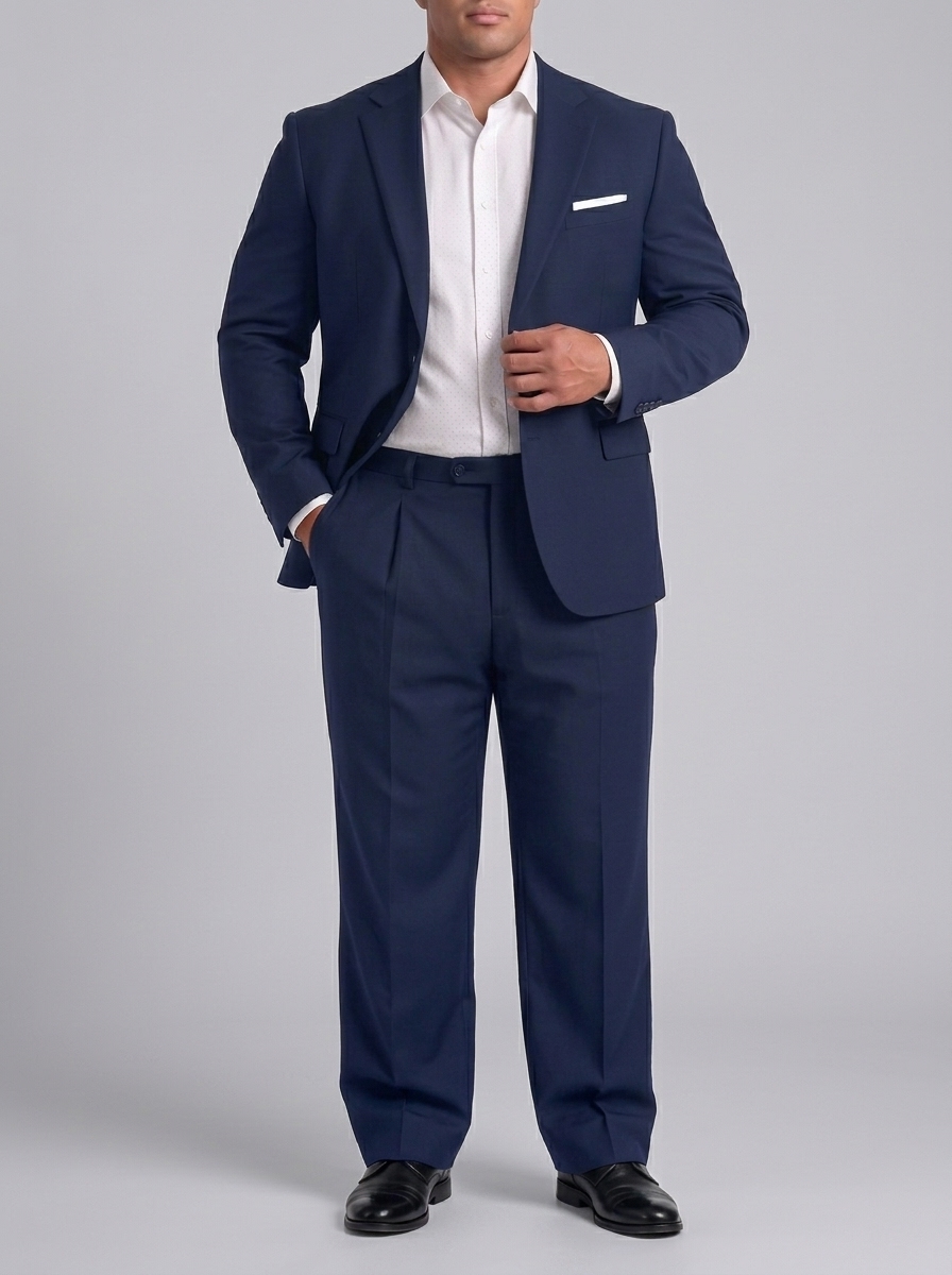 WHOLESALE MEN'S NAVY BLUE BIG SIZE SUITS