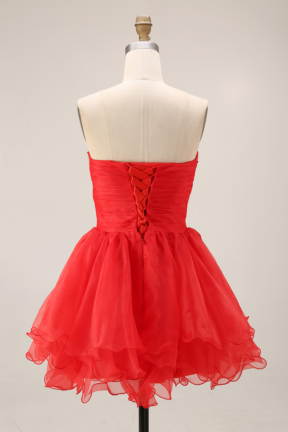Classic Sequin Homecoming Dress Short - Strapless Sweetheart Prom Gown with Tiered Tulle Skirt
