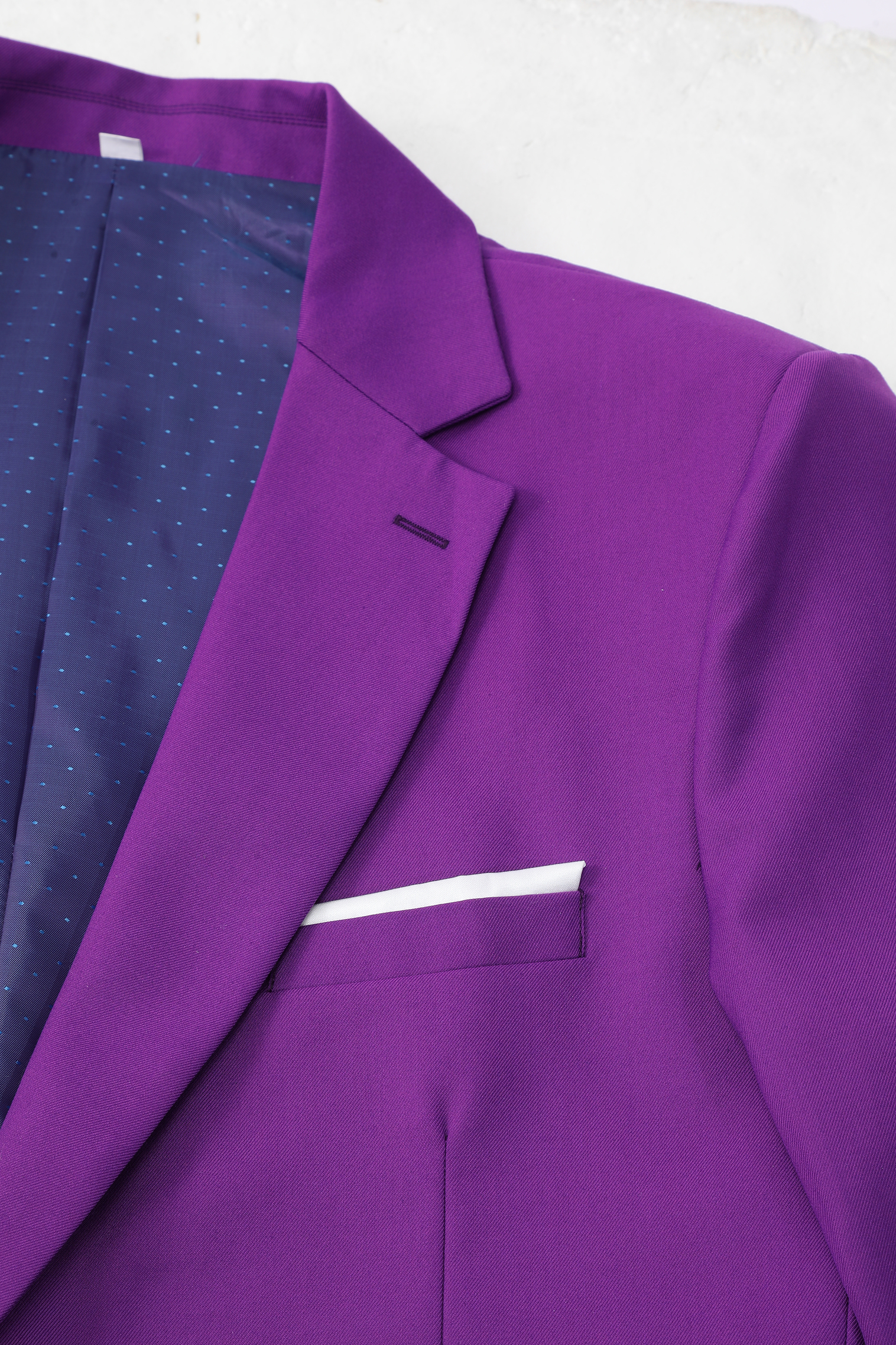 Big and Tall Men's Violet Suit Set