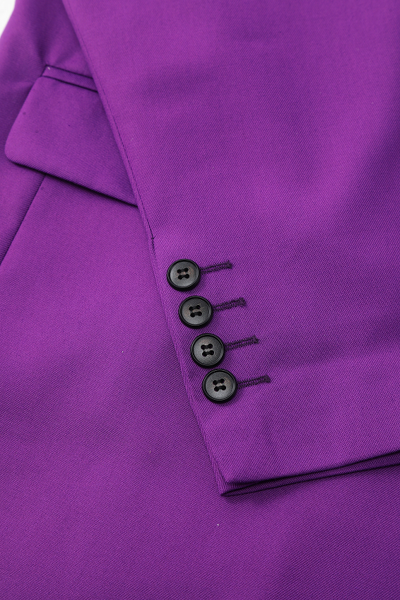 Big and Tall Men's Violet Suit Set