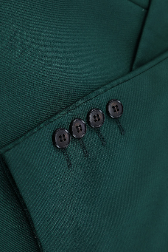 Big and Tall Men's Dark Green Suit Set