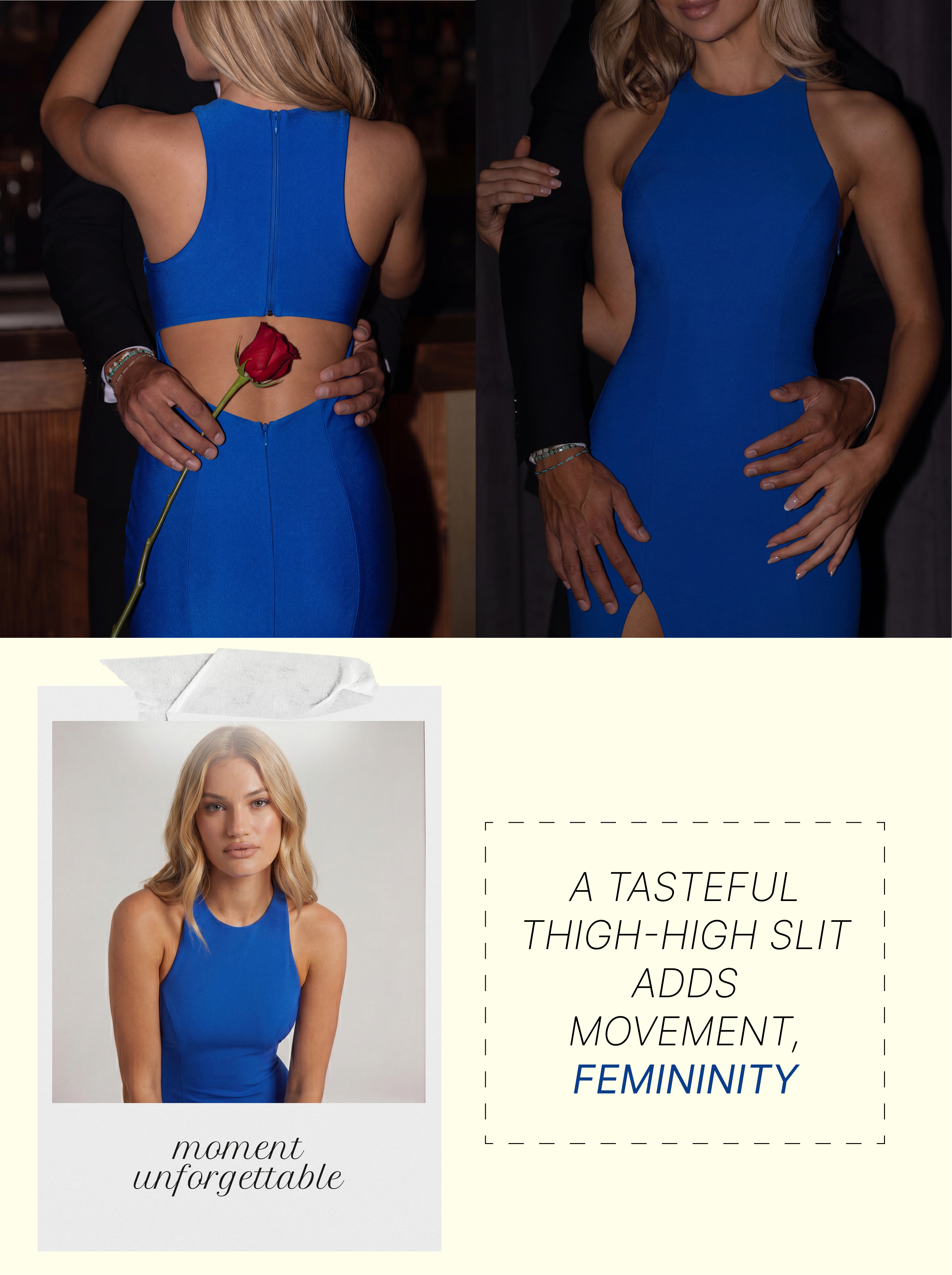 Royal Blue Sleeveless High-Slit Maxi Dress - Elegant Bodycon Evening Gown for Prom & Formal Gala