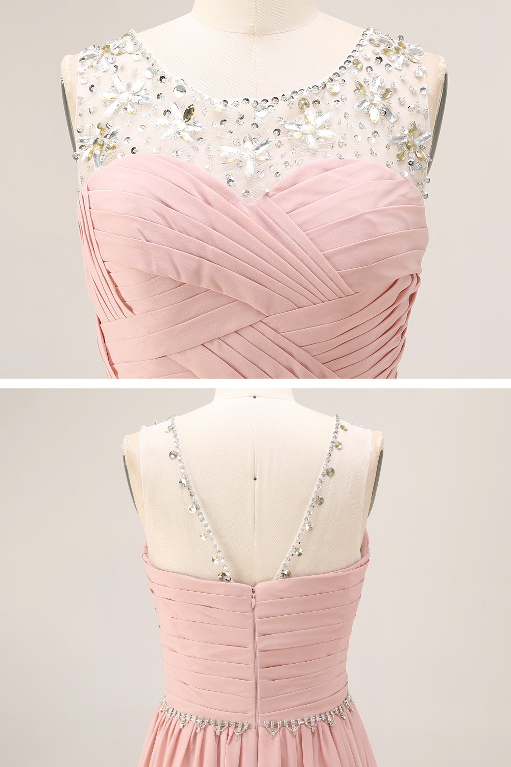 Luxury Sequin Mermaid Evening Dress - Formal Deep V-Neck Prom Gown with Baroque Beaded Embroidery