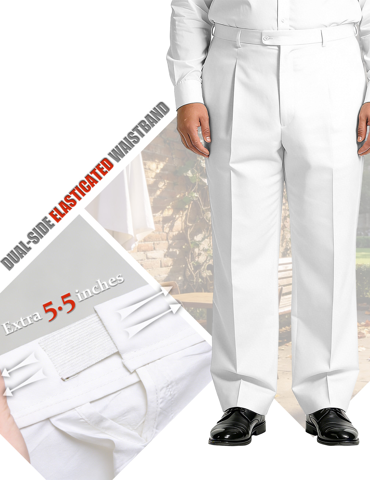 Men's Big & Tall 2-Piece Suit Set - Single Button for Wedding, Business & Formal Occasions