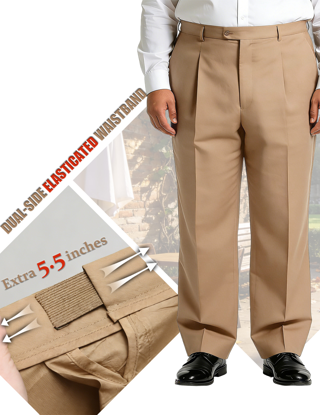Men's Big & Tall 2-Piece Suit Set - Single Button for Wedding, Business & Formal Occasions