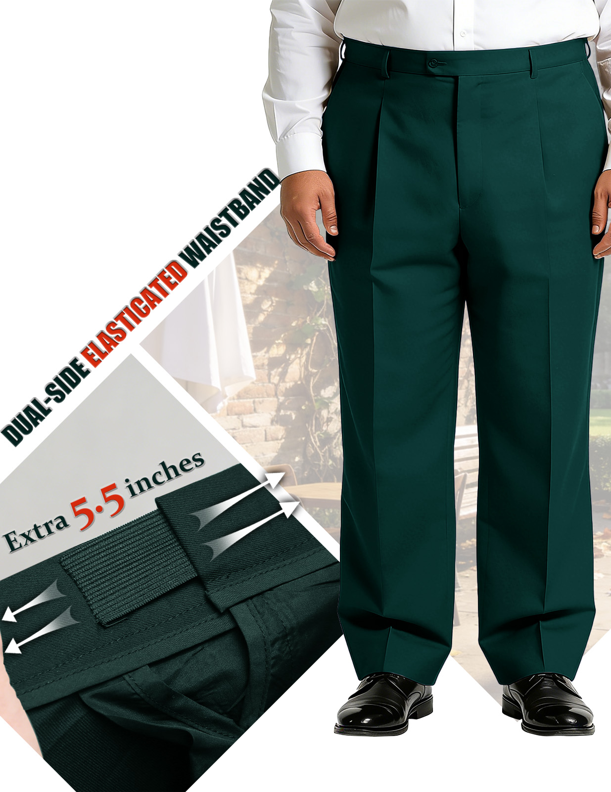 Men's Big & Tall 2-Piece Suit Set - Single Button for Wedding, Business & Formal Occasions