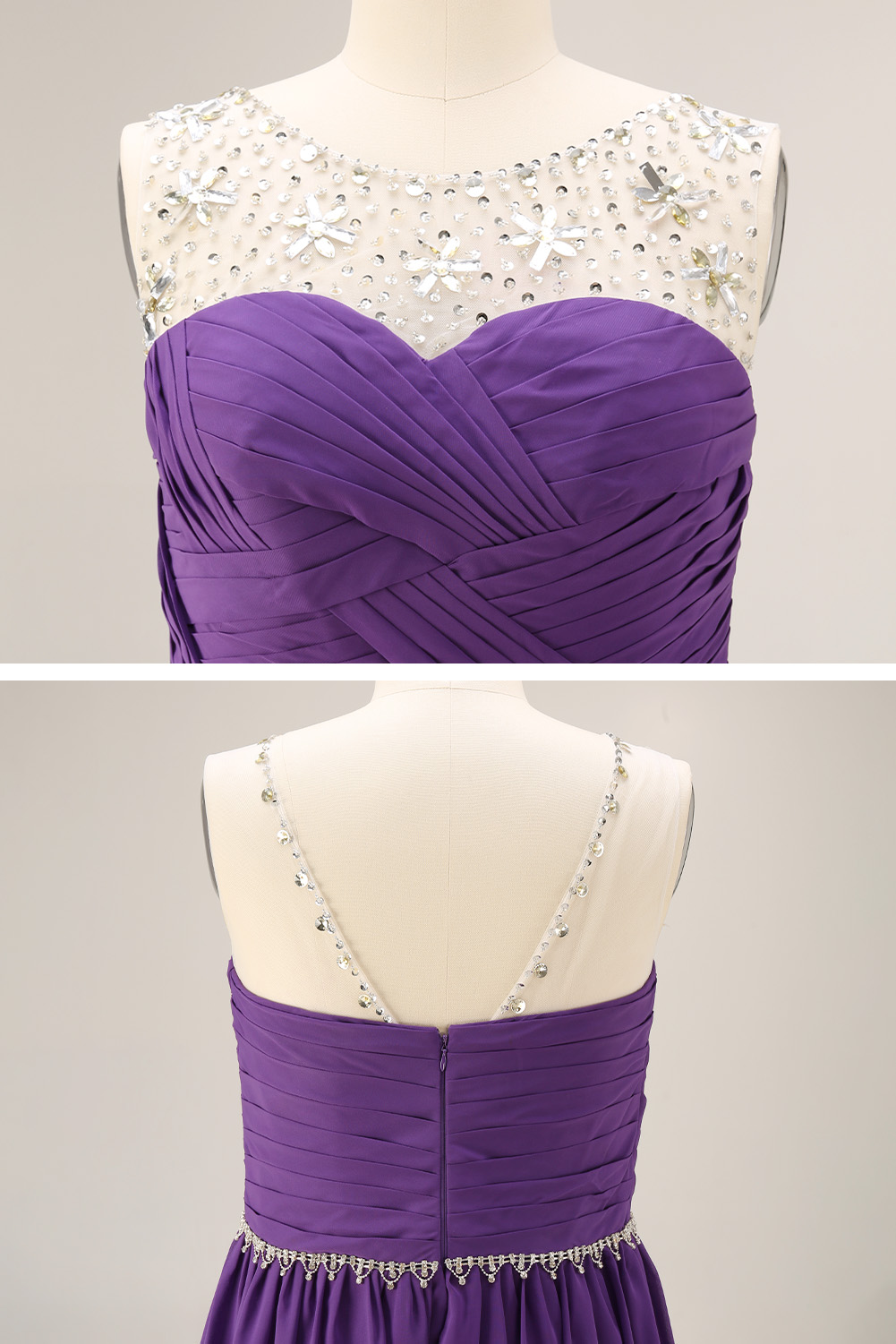 Luxury Sequin Mermaid Evening Dress - Formal Deep V-Neck Prom Gown with Baroque Beaded Embroidery