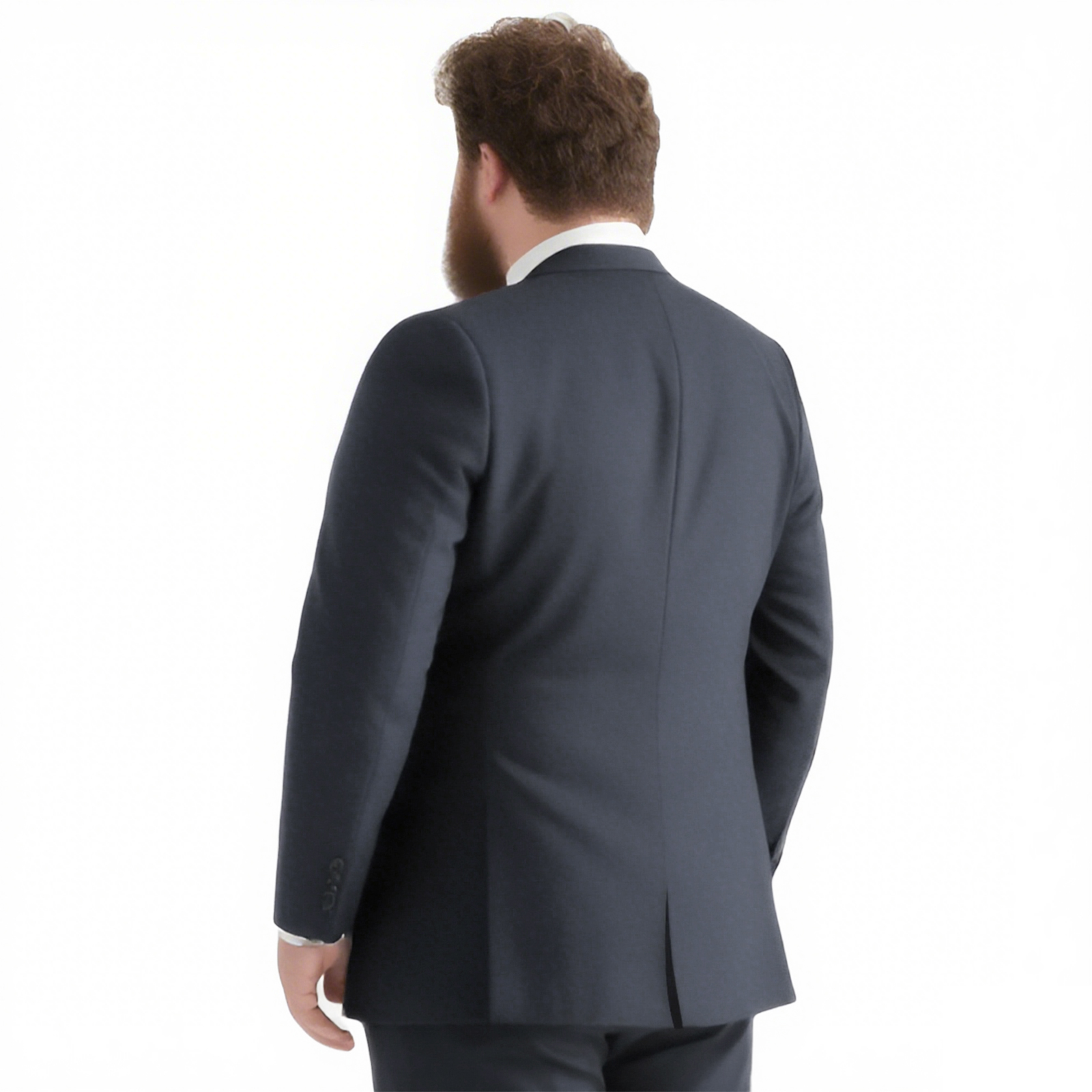 Men's Big & Tall 2-Piece Suit Set - Single Button for Wedding, Business & Formal Occasions
