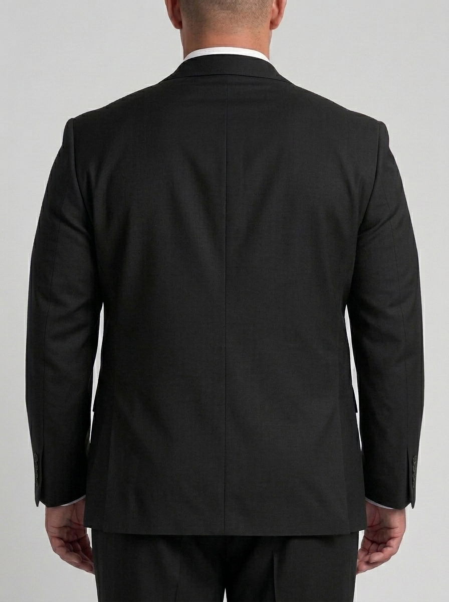 SKU - AR-BT-ST001-2R Men's Black Big & Tall 2-Piece Suit Set