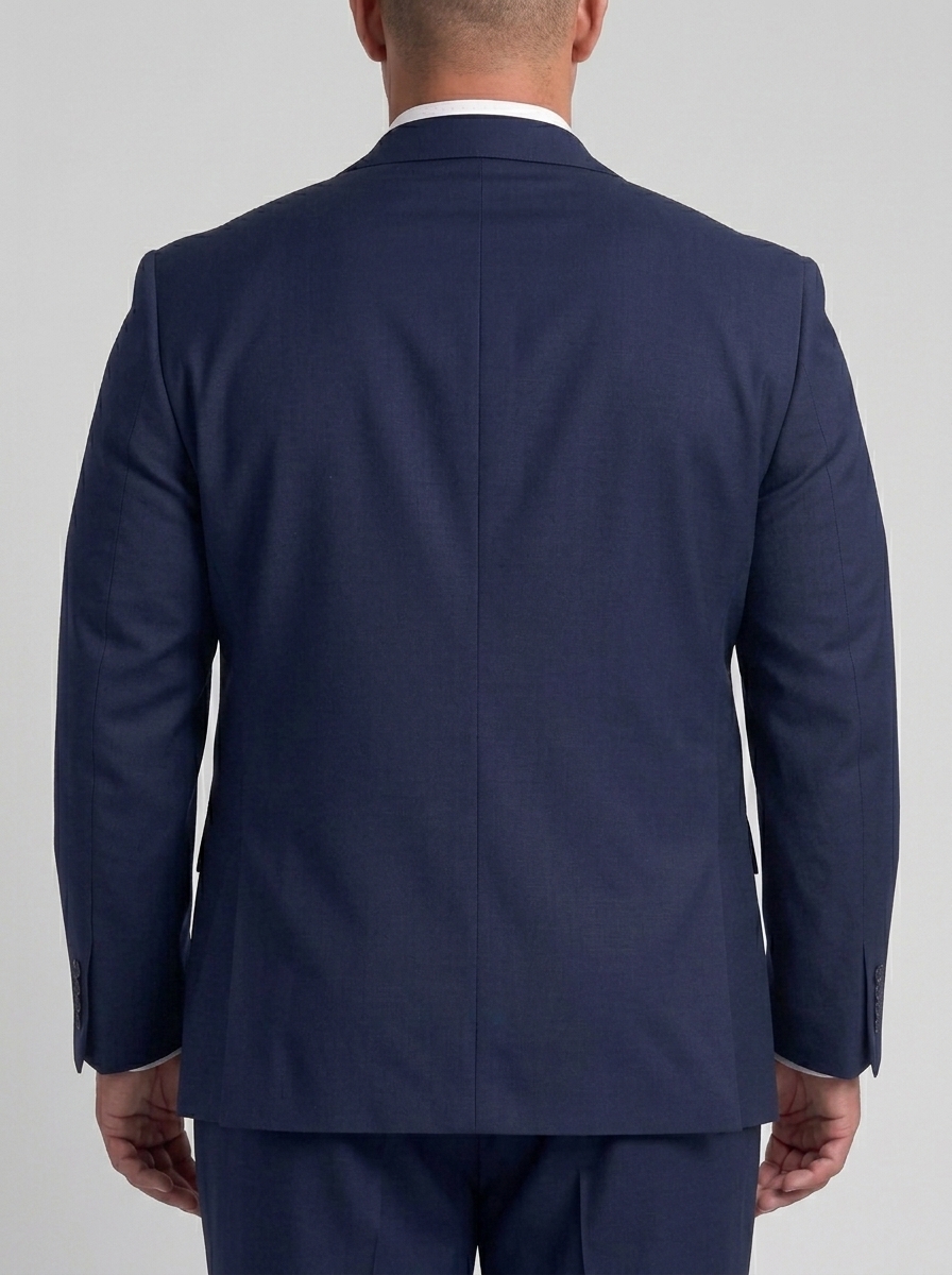 SKU - AR-BT-ST001-2R Men's Navy blue Big & Tall 2-Piece Suit Set 