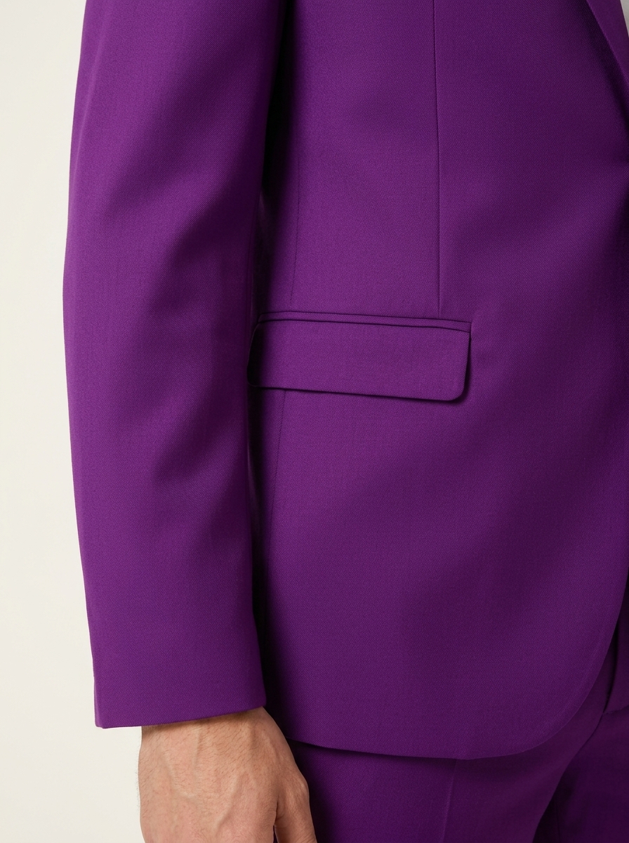SKU - AR-BT-ST001-2R Men's Violet Big & Tall 2-Piece Suit Set 