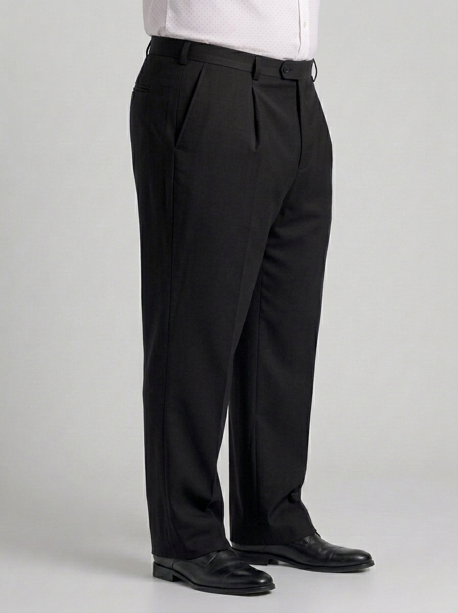 SKU - AR-BT-ST001-2R Men's Black Big & Tall 2-Piece Suit Set
