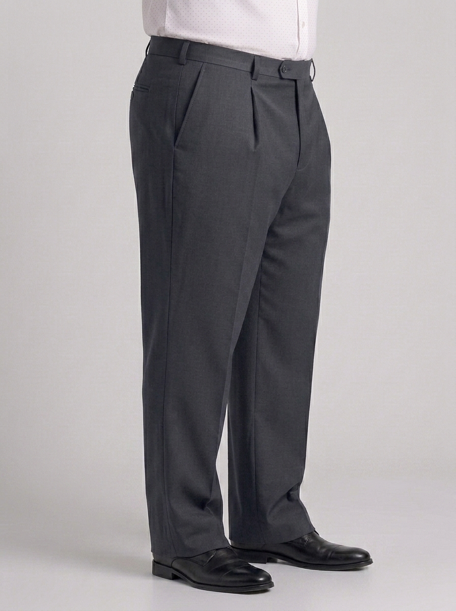 SKU - AR-BT-ST001-2R Men's Grey Big & Tall 2-Piece Suit Set 