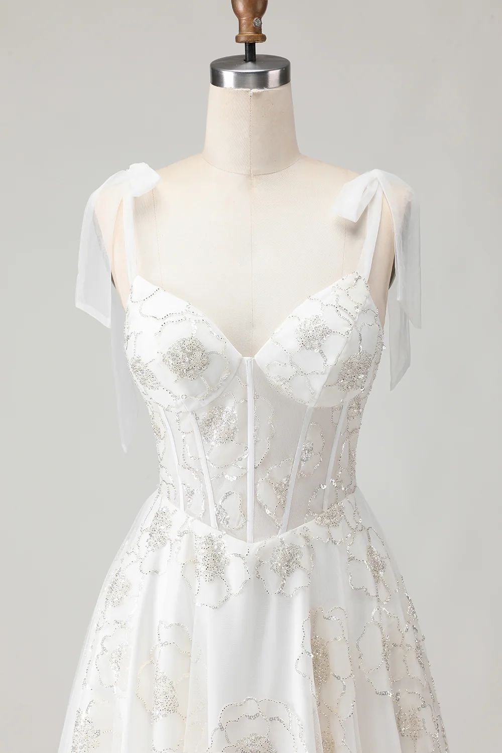 SKU - 508D02LFP0052 Tulle Corset A-Line Long Wedding Dress