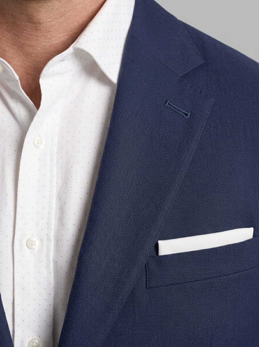 SKU - AR-BT-ST001-2R Men's Navy blue Big & Tall 2-Piece Suit Set 