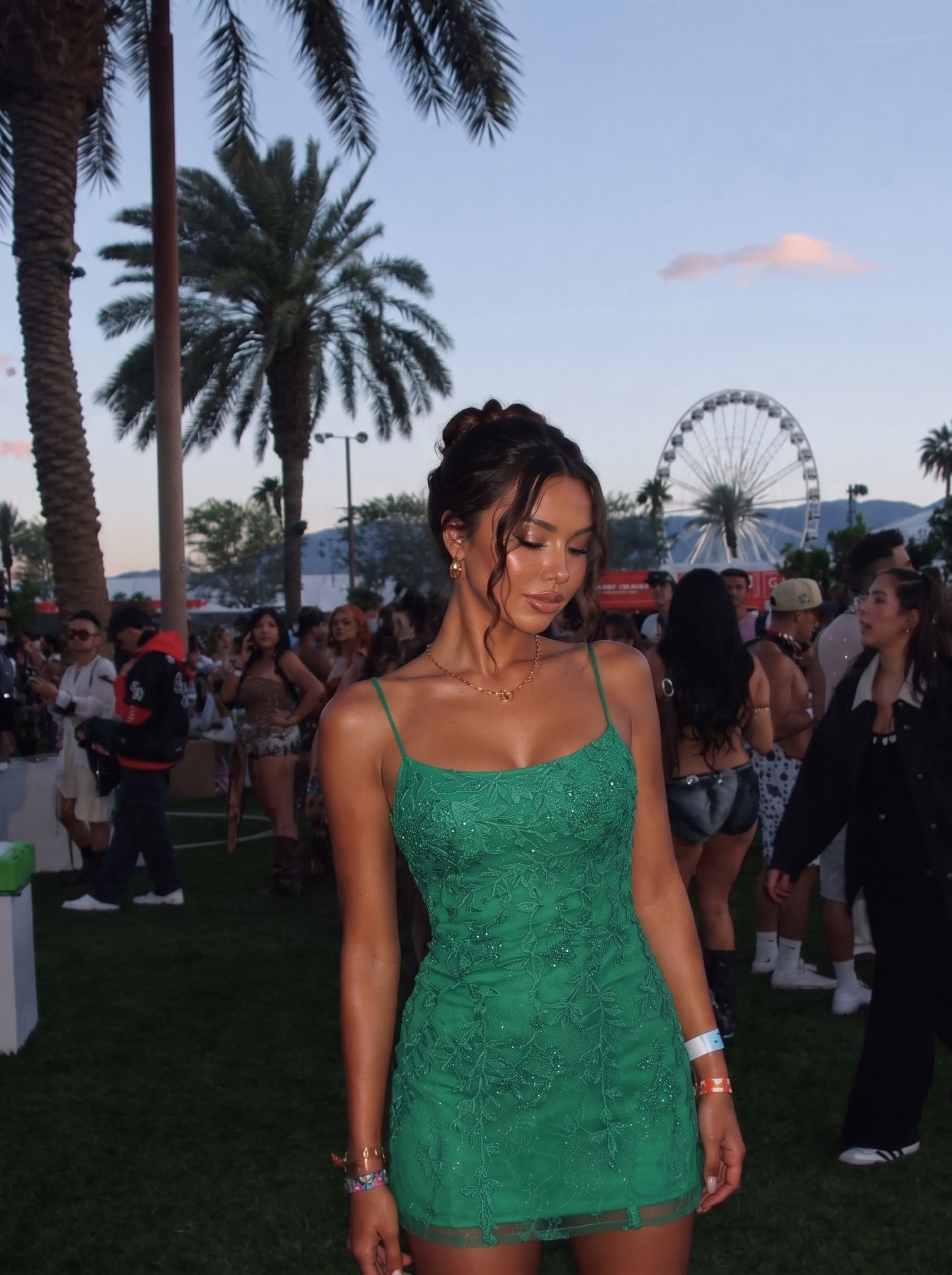 Green Bodycon Short Homecoming Dress with Beading【U.S. STOCK 48 hours shipping】