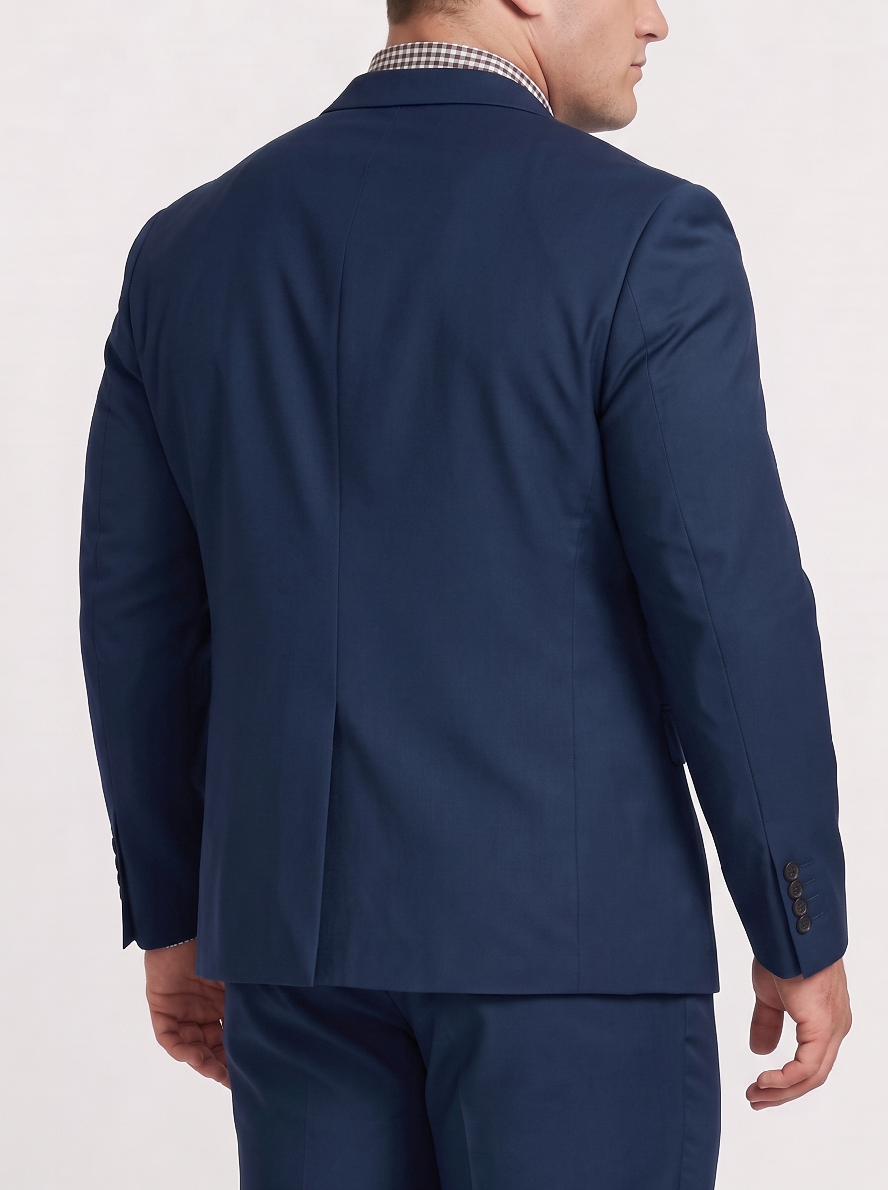 Big and Tall Men's Navy Blue Suit Set
