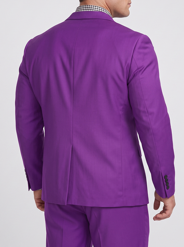 Big and Tall Men's Violet Suit Set