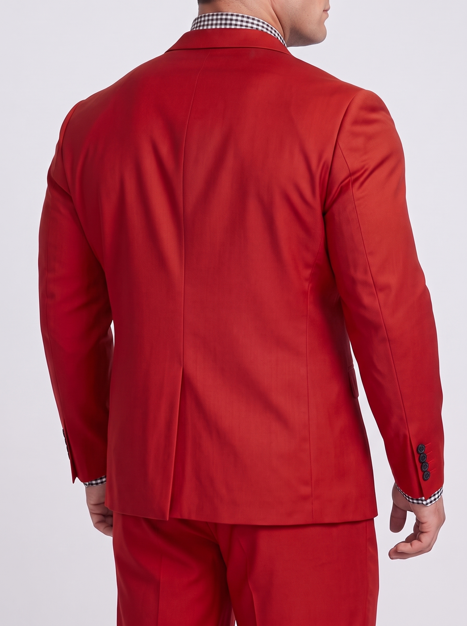 Big and Tall Men's Red Suit Set