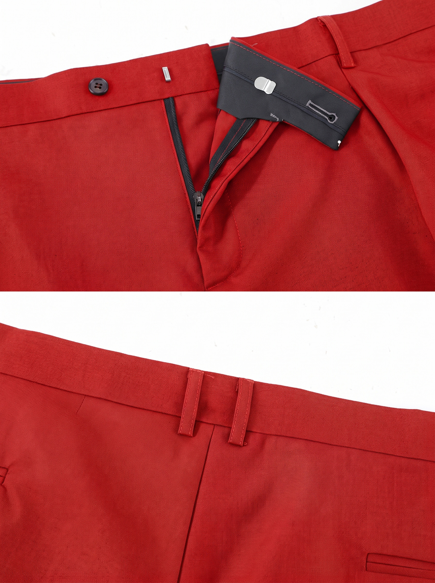 Big and Tall Men's Red Suit Set