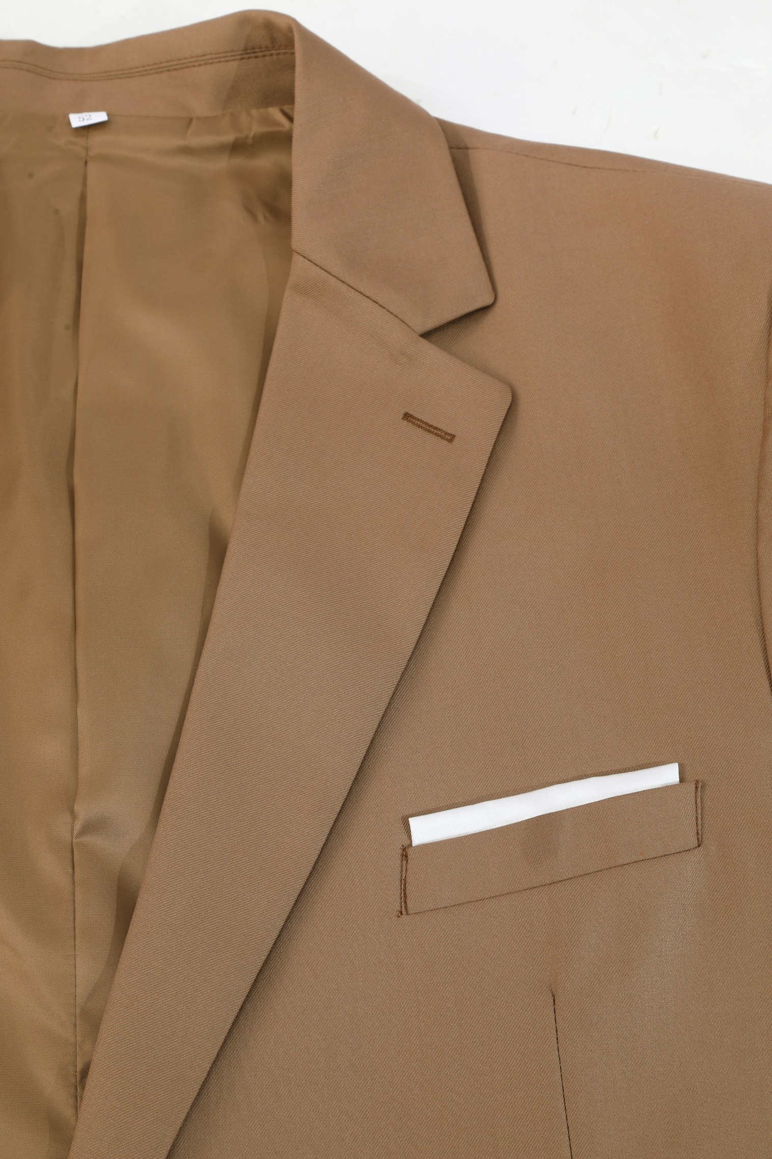 Big and Tall Men's Khaki Suit Set