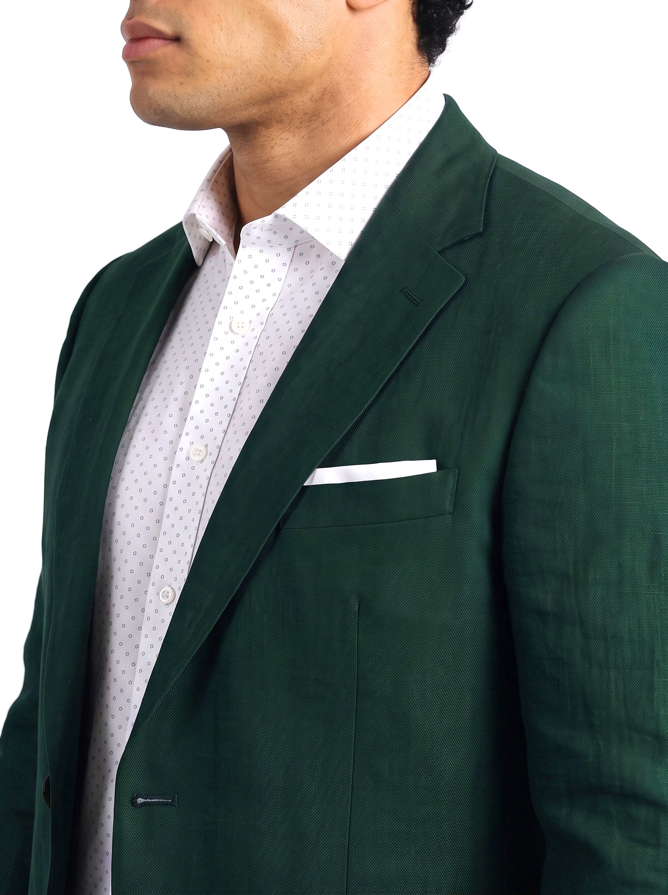 Big and Tall Men's Dark Green Suit Set