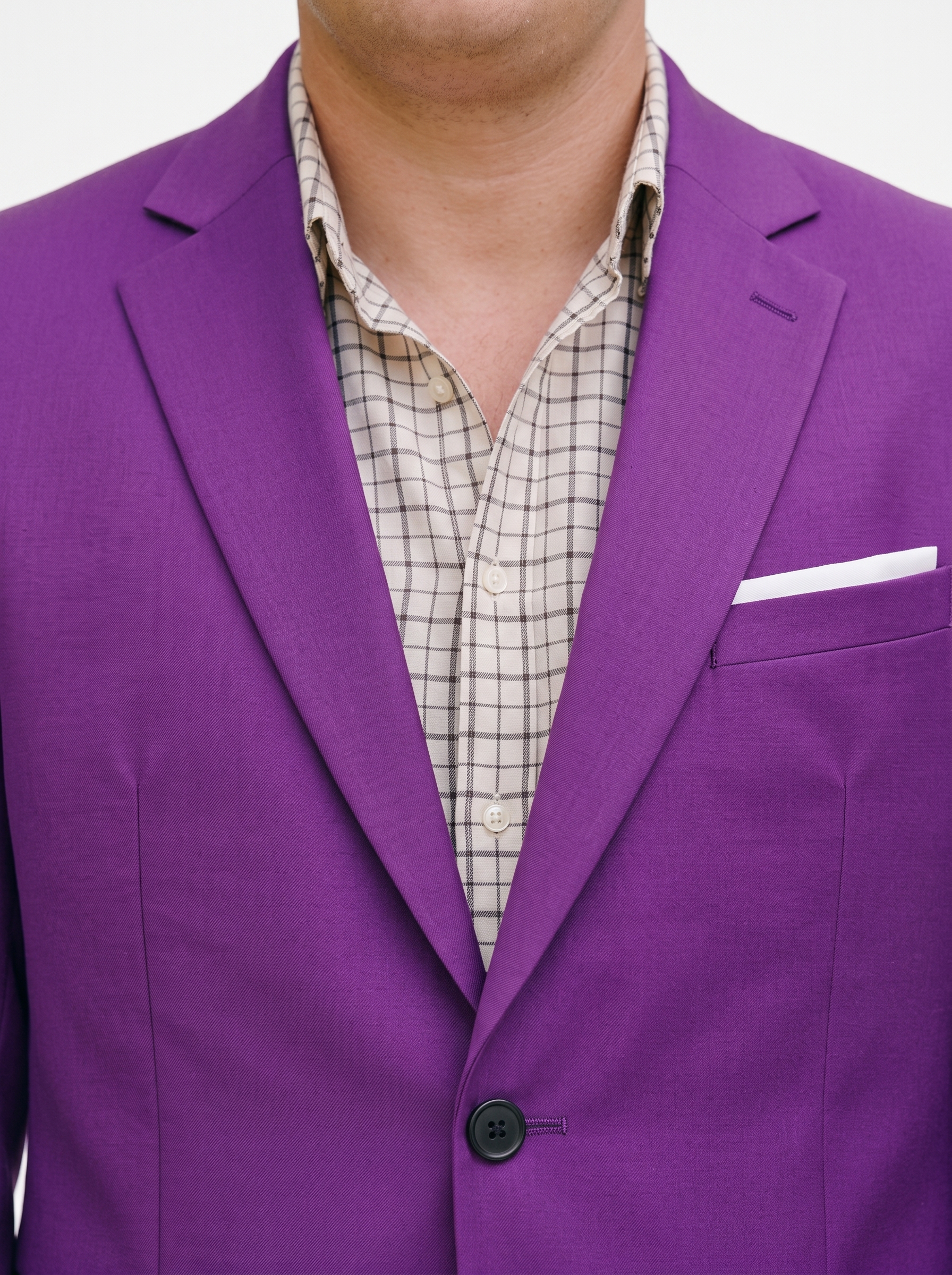 Big and Tall Men's Violet Suit Set