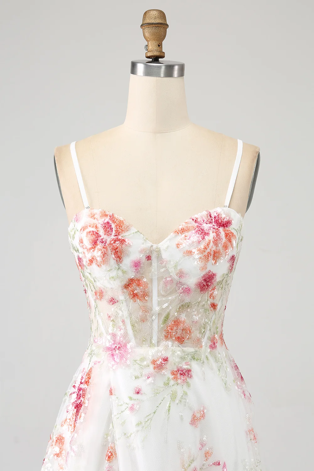 YYYHQ0389 Flower Embroidered Long Prom Dress