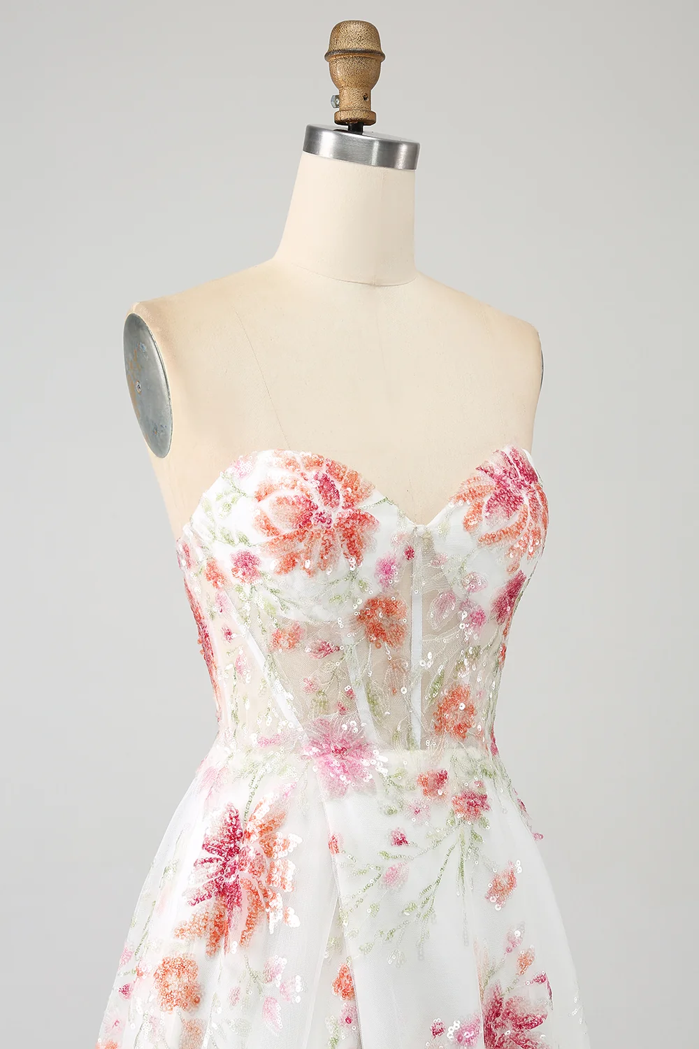 YYYHQ0389 Flower Embroidered Long Prom Dress