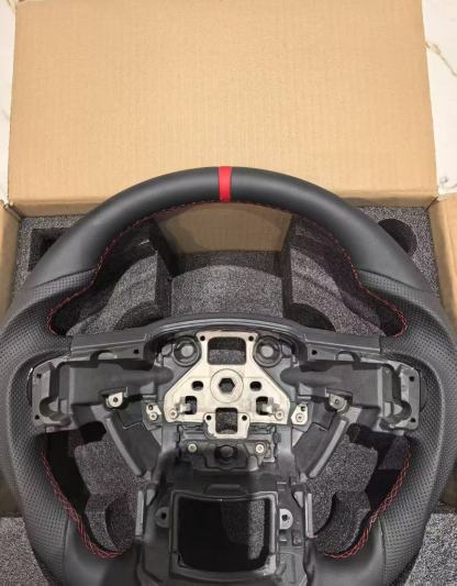 OEM Sport Flat-Bottom Leather Steering Wheel for Ford F-150 & Gen 2 Raptor (2015–2020)