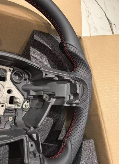 OEM Sport Flat-Bottom Leather Steering Wheel for Ford F-150 & Gen 2 Raptor (2015–2020)